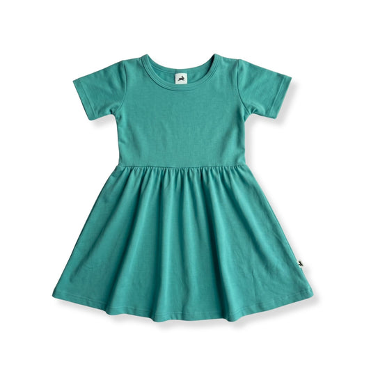 Baby/Kids' Bamboo Daphne Dress | Spruce Green