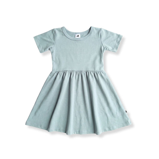 Baby/Kids' Bamboo Daphne Dress | Misty Blue