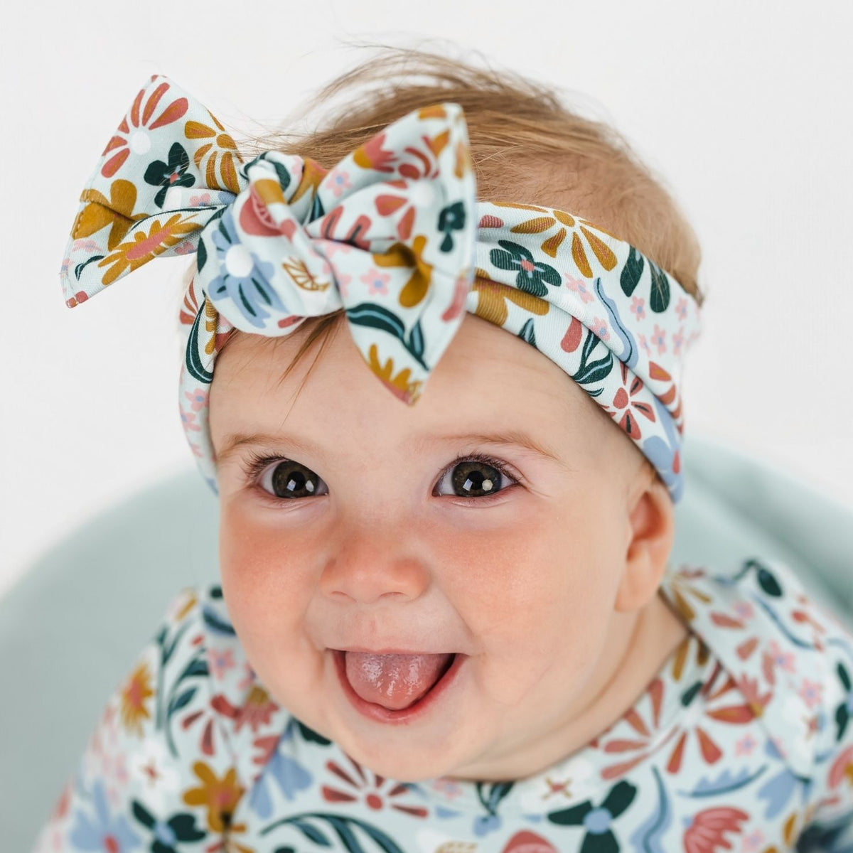 Bamboo Baby Headwrap | Floating Floral