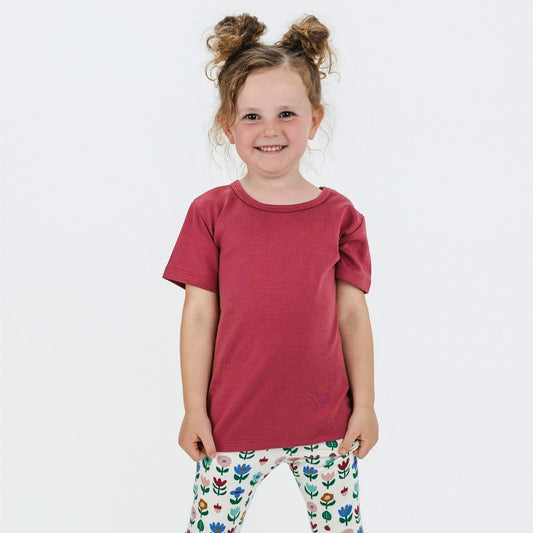 Baby/Kids’ Bamboo T-shirt | Pomegranate