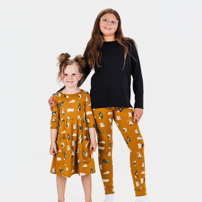 Youth Bamboo Leggings | Scandi Critters