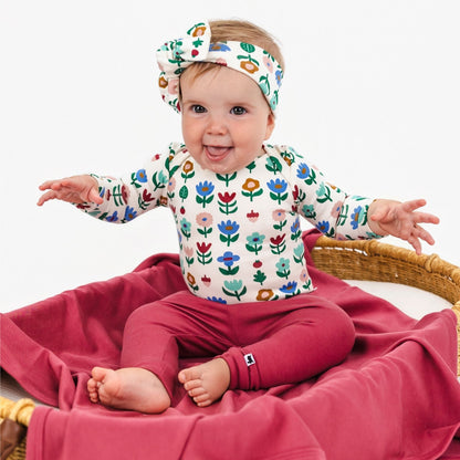 Baby Bamboo Leggings | Pomegranate