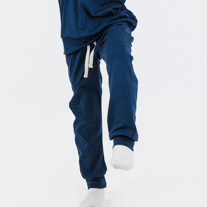 Kids Bamboo Lightweight Joggers | Navy