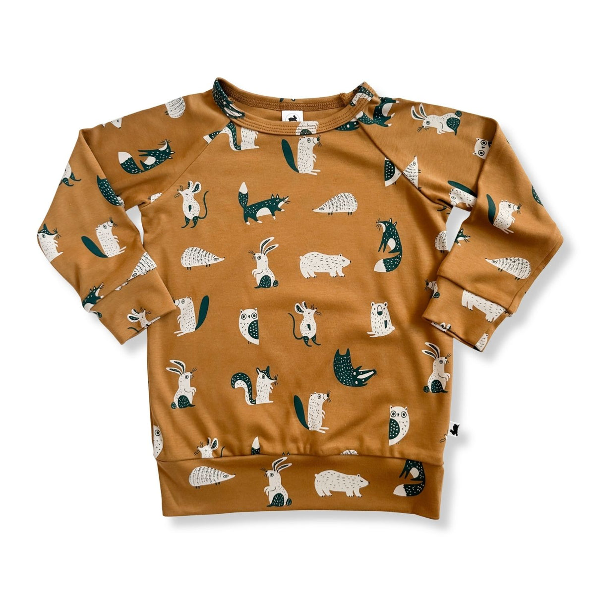 Youth Bamboo All-Over Print Pullover | Scandi Critters
