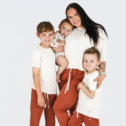 Ladies' Bamboo Lightweight Joggers | Burnt Brick
