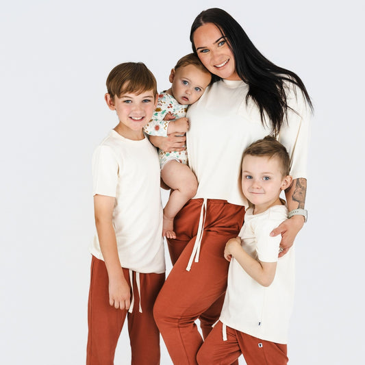 Ladies' Bamboo Lightweight Joggers | Burnt Brick