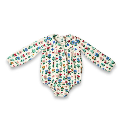 Baby Bamboo Bubble Romper | Block Floral