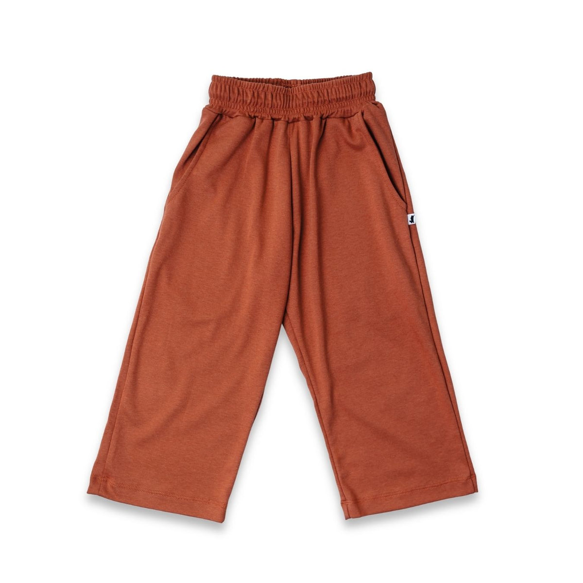 Kids' Bamboo Wide Leg Pants | Burnt Brick