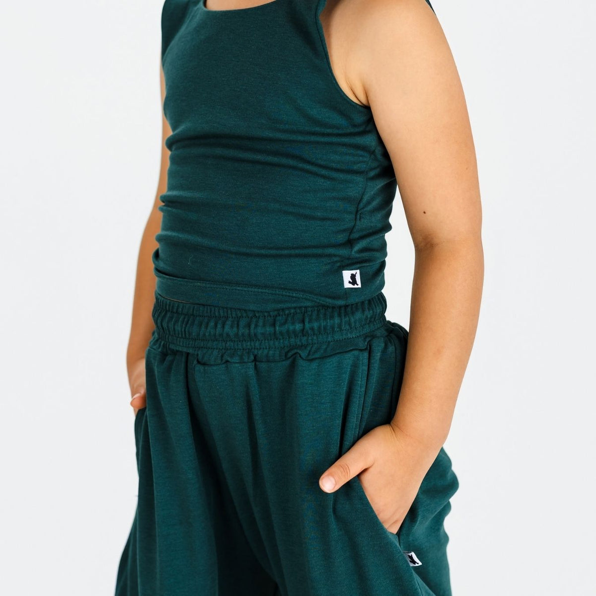Youth Bamboo Longline Bralette-Style Tank | Juniper