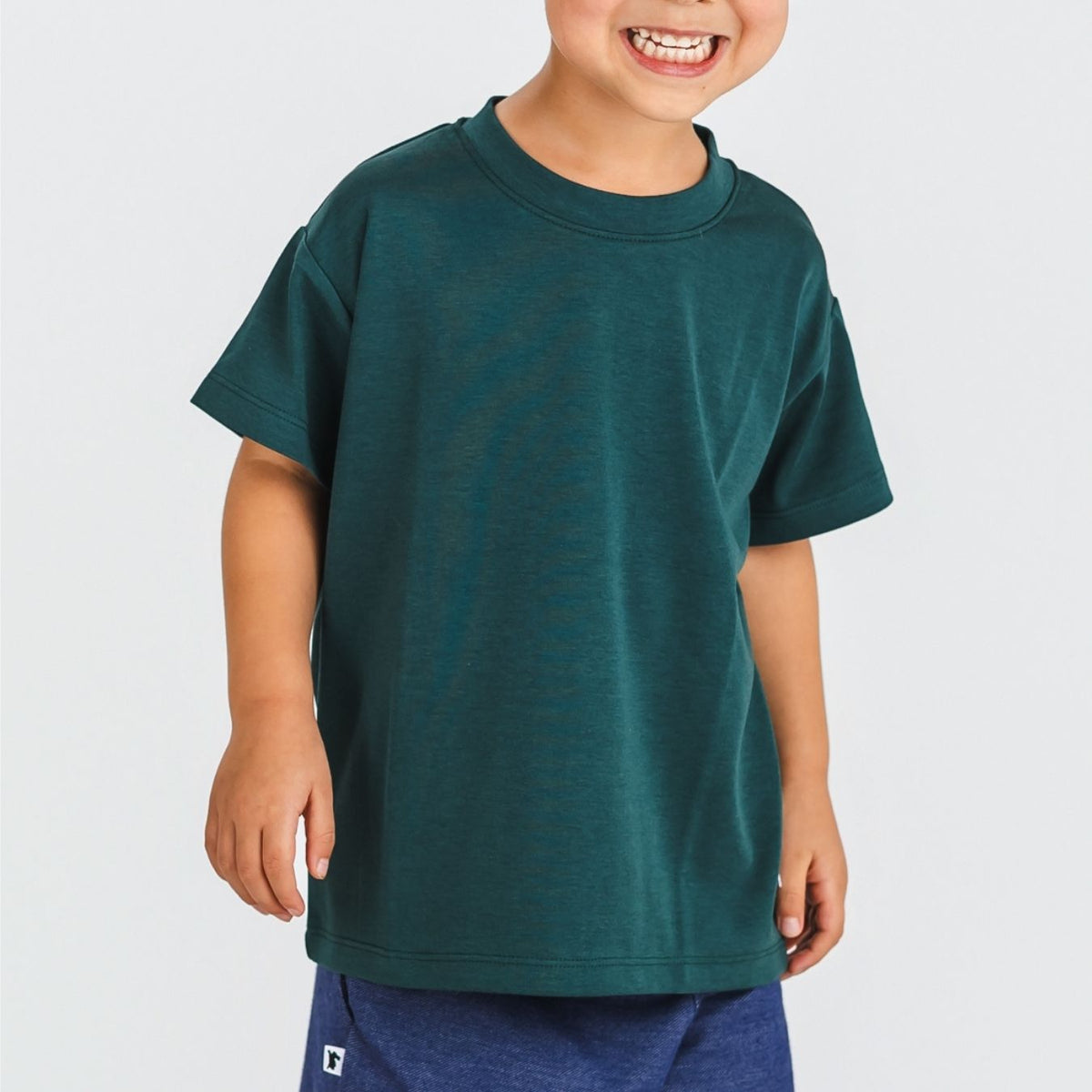 Youth Bamboo Boxy T-Shirt | Juniper