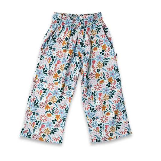 Kids' Bamboo Wide Leg Pants | Floating Floral