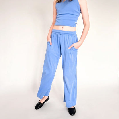 Youth Bamboo Wide Leg Pants | Parlour Stripe - additional view