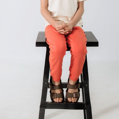 Youth Lightweight Bamboo Joggers | Tangerine Crush