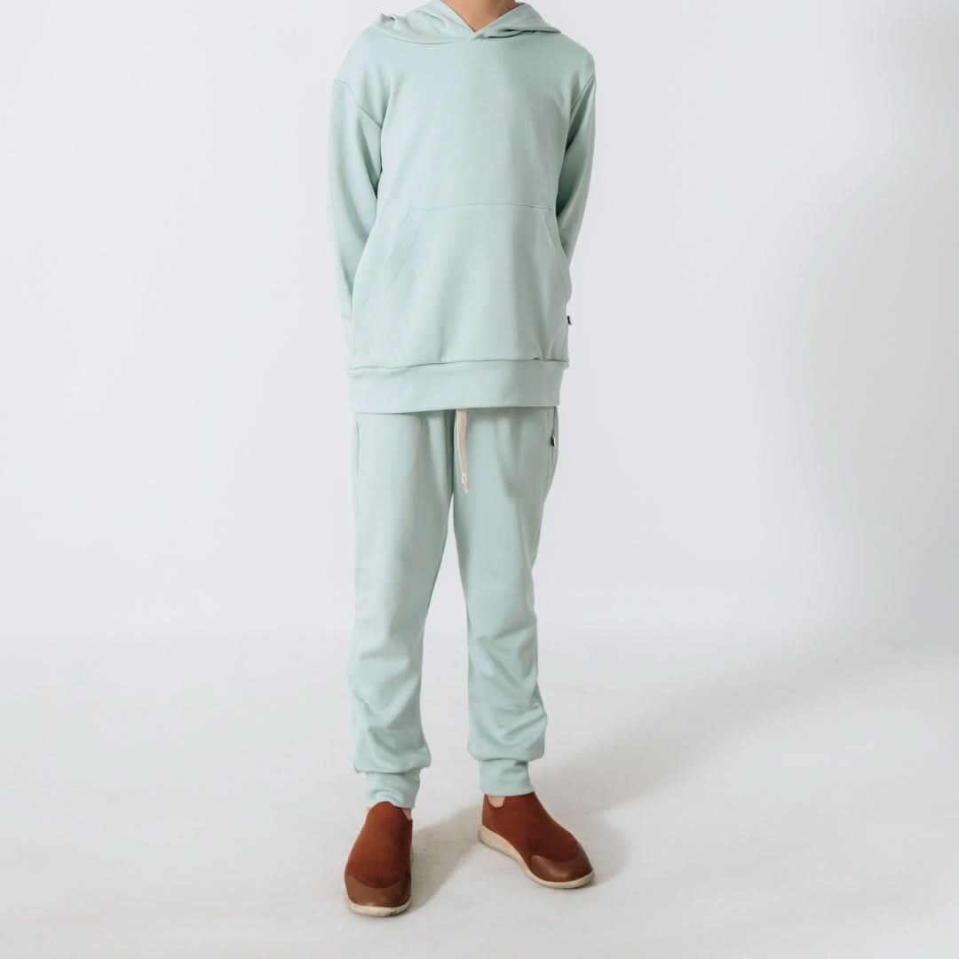 Youth Lightweight Bamboo Joggers | Tangerine Crush - additional view