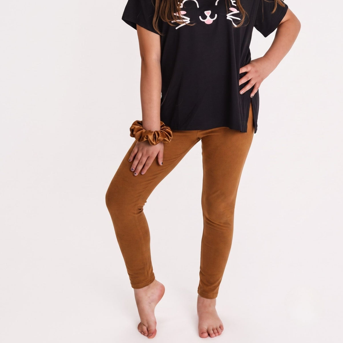 Youth Bamboo Leggings | Bronze