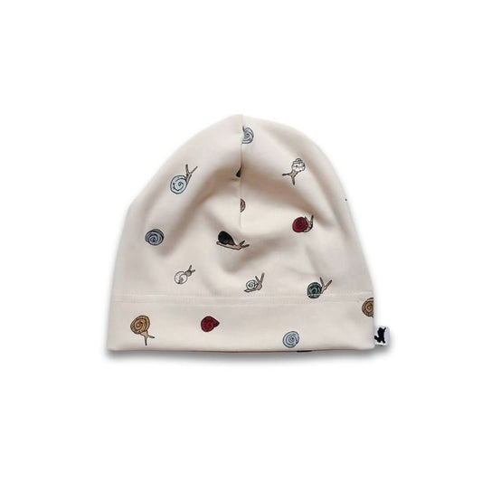 Baby/Kids Bamboo Beanie - Ditsy Snails - Little & Lively