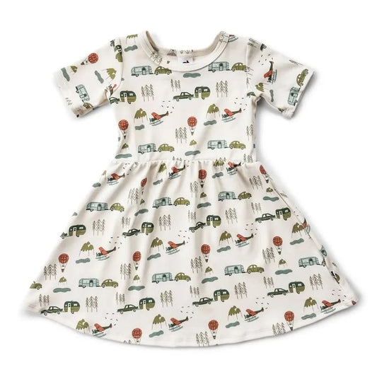 Baby/Kids Bamboo Daphne Dress - Travel - Little & Lively