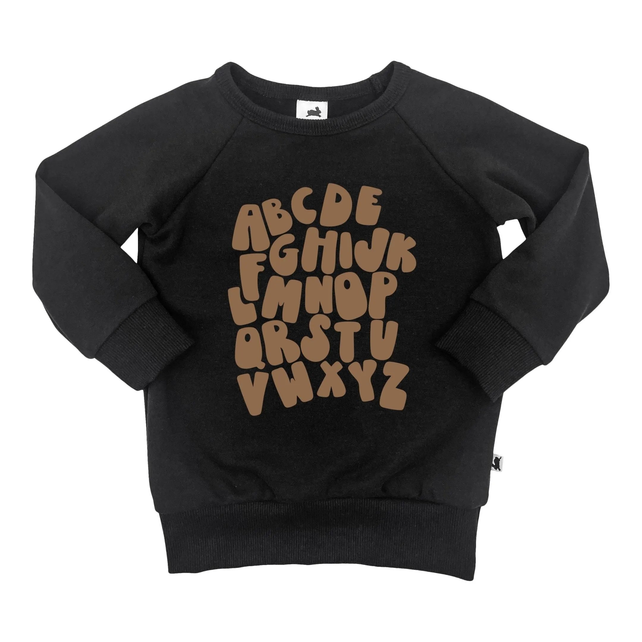Baby/Kid's/Youth Fleece-Lined 'ABCs' Pullover | Black