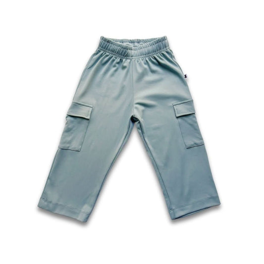 Kids Bamboo Cargo Pants - Lake - Little & Lively