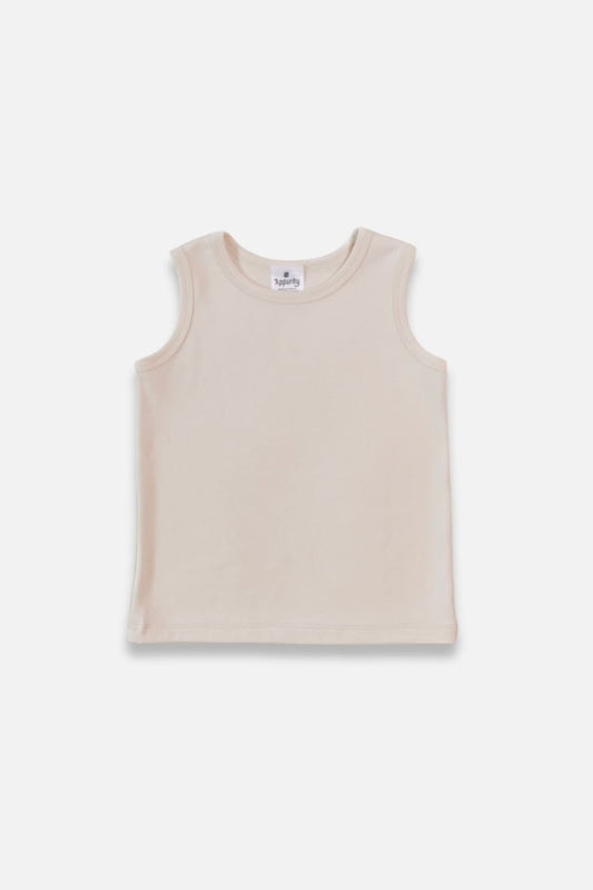 Kids Bamboo Classic Tank - Cream - Little & Lively