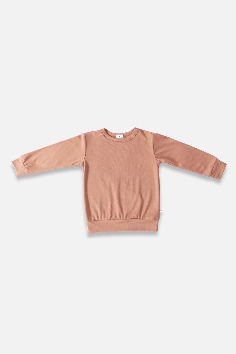 Kids Bamboo Pullover - Terracotta - Little & Lively