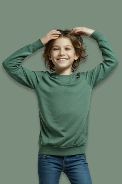 Kids Bamboo Pullover - Black - Little & Lively