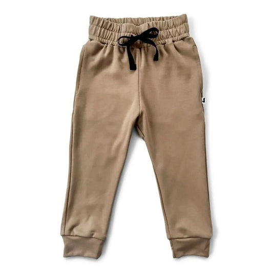 Kids Lightweight Bamboo Joggers (SS24) - Doeskin - Little & Lively