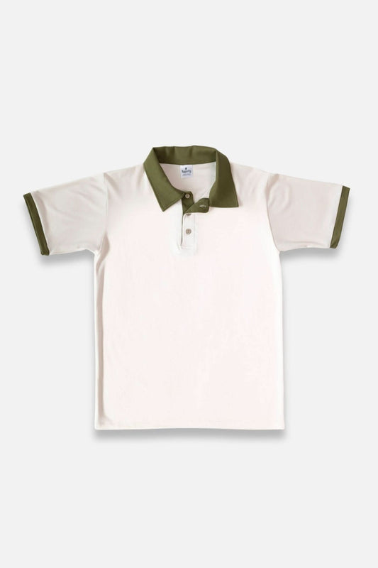 Men's Bamboo Polo Shirt - Cream - Little & Lively
