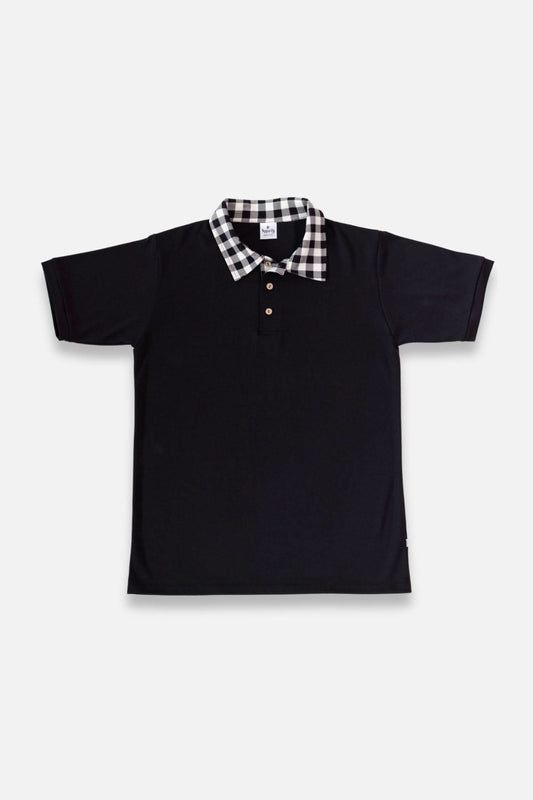 Men's Bamboo Polo Shirt - Black - Little & Lively
