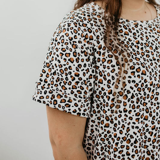 Ladies’ Bamboo Winslow Dress | Snow Leopard