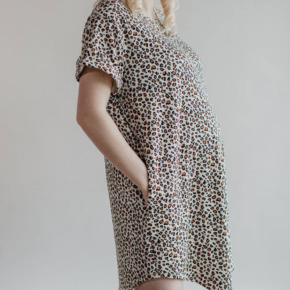 Ladies’ Bamboo Winslow Dress | Snow Leopard