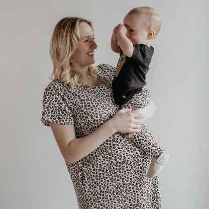 Ladies’ Bamboo Winslow Dress | Snow Leopard