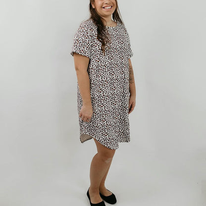 Ladies’ Bamboo Winslow Dress | Snow Leopard