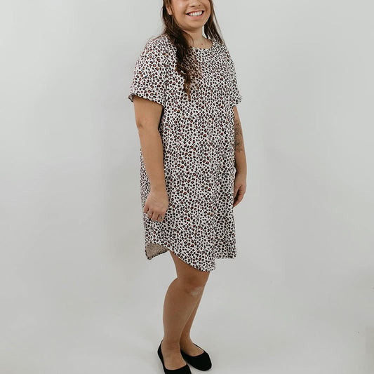 Ladies’ Bamboo Winslow Dress | Snow Leopard