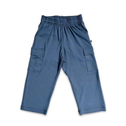 Youth Bamboo Cargo Pants - Navy - Little & Lively