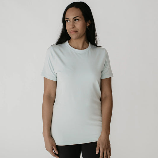 Adult Unisex Crewneck T-Shirt | Seafoam