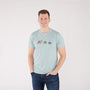 Adult Unisex Crewneck 'Crabby Cuties' T-Shirt | Seafoam