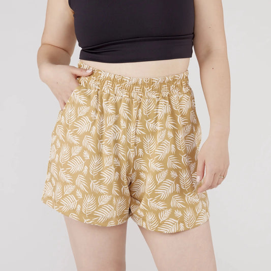 Women's Simple Shorts | Palm Fronds | Shorts Only
