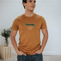 Adult Unisex Crewneck ’in a While Crocodile’ T-shirt | Umber Men’s T-shirt