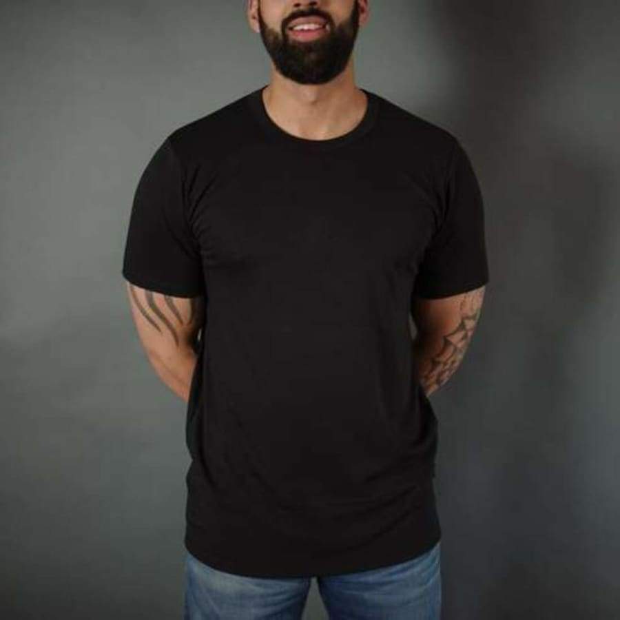 Adult Unisex Crewneck Bamboo T-Shirt | Black