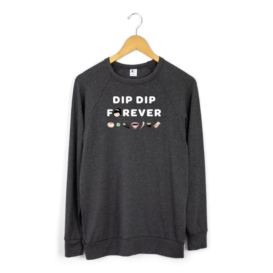 Adult Unisex ’dip Dip Forever’ Pullover | Charcoal Men’s Bamboo/cotton 1