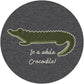 Adult Unisex ’in a While Crocodile’ Pullover | Charcoal Men’s Bamboo/cotton 2