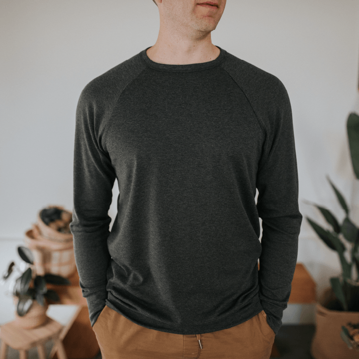 Adult Unisex Pullover | Charcoal Men’s Bamboo/cotton 3