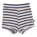 Baby/kid’s High Waisted Shorties | Navy Stripe Kid’s Shorts Bamboo/cotton 1