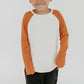 Baby/kid’s/youth Baseball Raglan Shirt | Cream & Orange Kid’s T-shirt