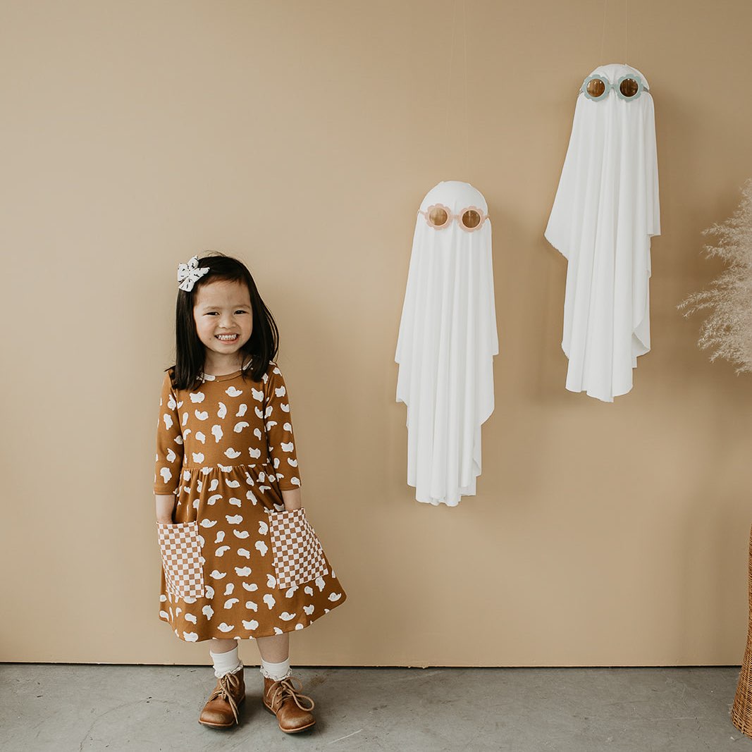 Baby/kid’s/youth Clementine Dress | Friendly Ghosts Girl’s Bamboo/cotton 3