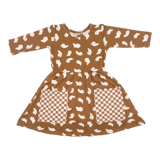 Baby/kid’s/youth Clementine Dress | Friendly Ghosts Girl’s Bamboo/cotton 1