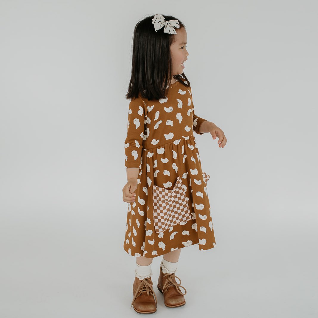 Baby/kid’s/youth Clementine Dress | Friendly Ghosts Girl’s Bamboo/cotton 6