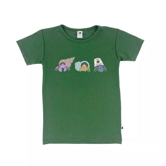 Baby/kid’s/youth ’crabby Cuties’ T-shirt | Slim Fit | Leaf Green Kid’s