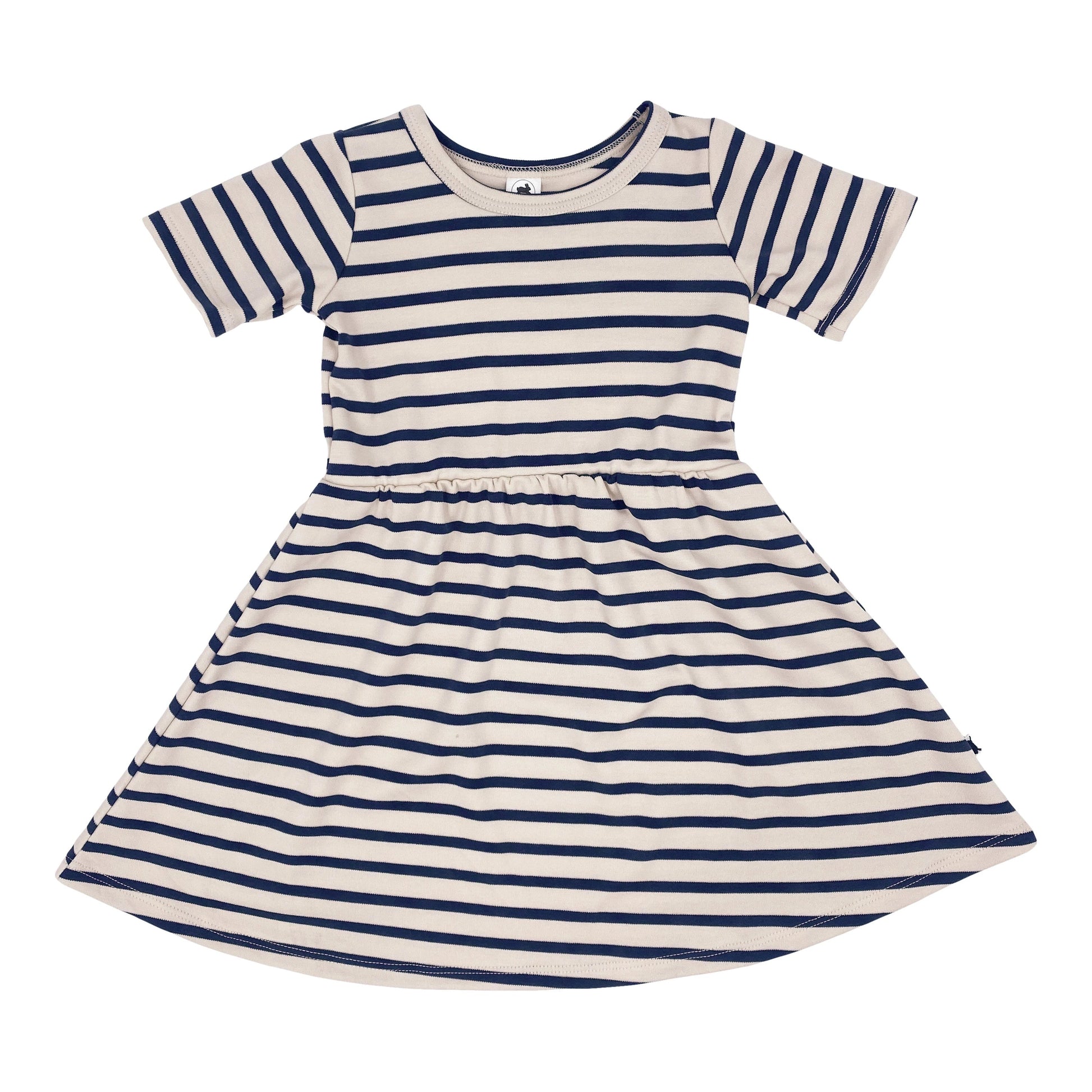 Daphne Dress | Navy Stripe